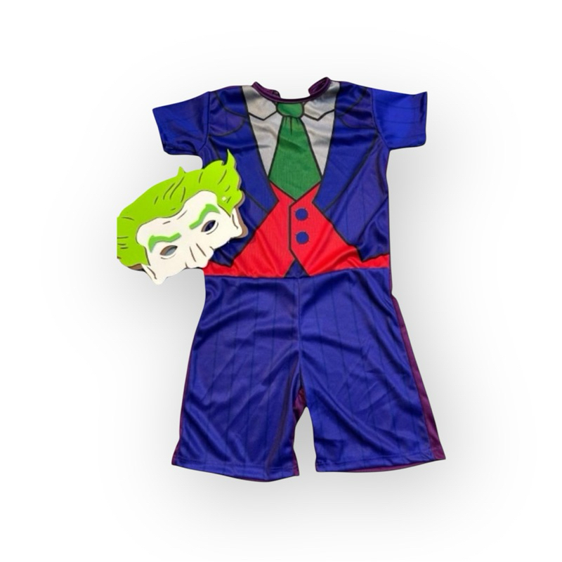 Fantasia Roupa Infantil Coringa Com Máscara | Shopee Brasil