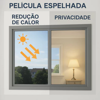 Insulfilm Espelhado 5% Privacidade e Redução de calor.