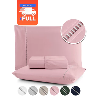 Jogo De Lençol 400 Fios Fronhas Solteiro Casal Queen King Ponto Palito Macio e Suave Hotel em Oferta na Shopee