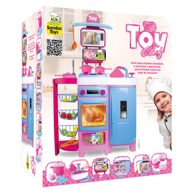 ちゃまま Mega Cozinha Toy Chef com Fruteira - Samba Toys | Shopee Brasil