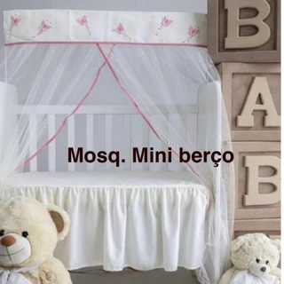 MOSQUITEIRO CORTINADO PARA ***** MINI BERÇO ******* BORBOLETA VÁRIAS CORES TAM. 0,94 larg x 1,50 alt em Oferta na Shopee