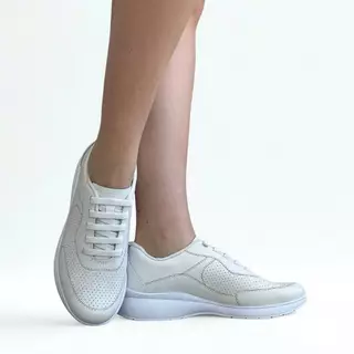 Tênis feminino Usaflex ud0100 couro branco leve confortável em Oferta na Shopee