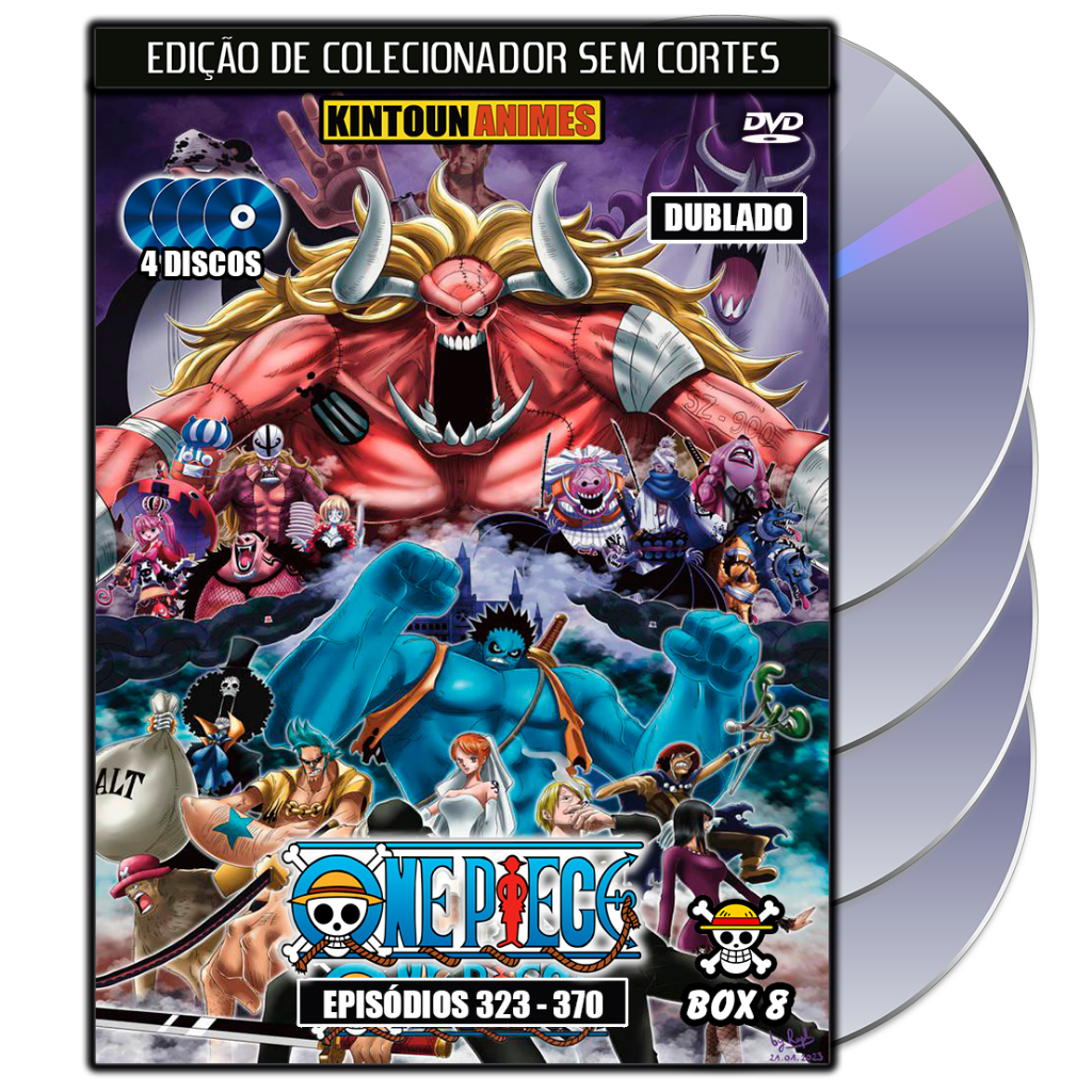 One Piece Box 8 - Episódios 323 Ao 370 Dublado Em Dvd | Shopee Brasil
