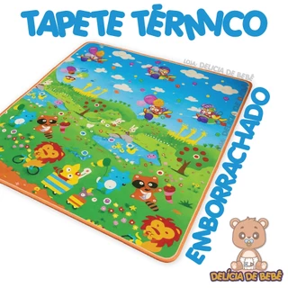 Tapete Infantil Para Bebe - Térmico - Atividade Educativa- Impermeavel- Dobrável- 1.20x90 -Tapetinho
