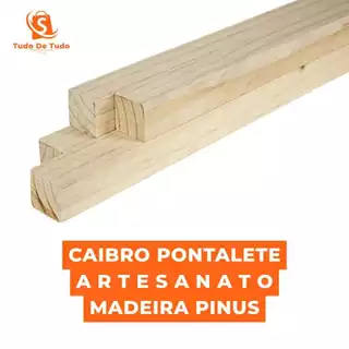 Caibro de Madeira Pinus Aparelhado Beneficiado Seco 4,5x4,5cm Pontalete para Marcenaria Artesanato