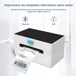COIBEU Impressora de folha de rosto eletrônica Impressora de papel térmico Bluetooth