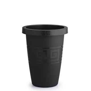 Vaso Grande para Plantas 21L Preto – Vaso Redondo Decorativo Resistente para Jardim