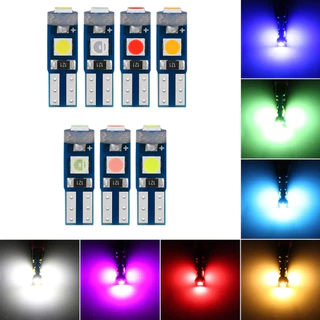 Kit 5 Lâmpada Led T5 Pinguinho CANBUS esmagadinha 5w 12v - Painel de instrumento, Hodômetro, Controle do Ar Condicionado