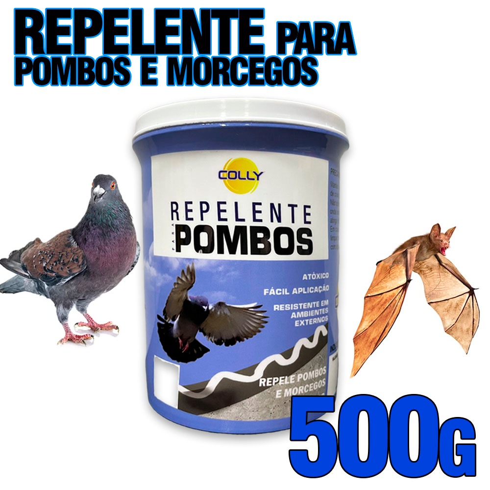 Espante Pombo Repelente Pombo 500gr - Gel Espanta Morcegos Pombos ...