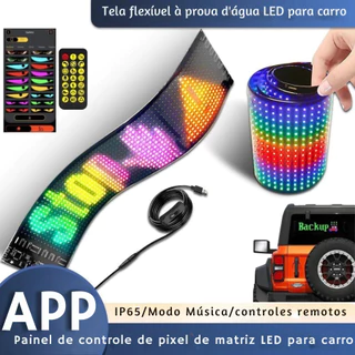 Painel Visor flexível LED Dinâmico Inteligente A Prova D´água Para Brisa Carro Automóveis SOUTIMES em Oferta na Shopee