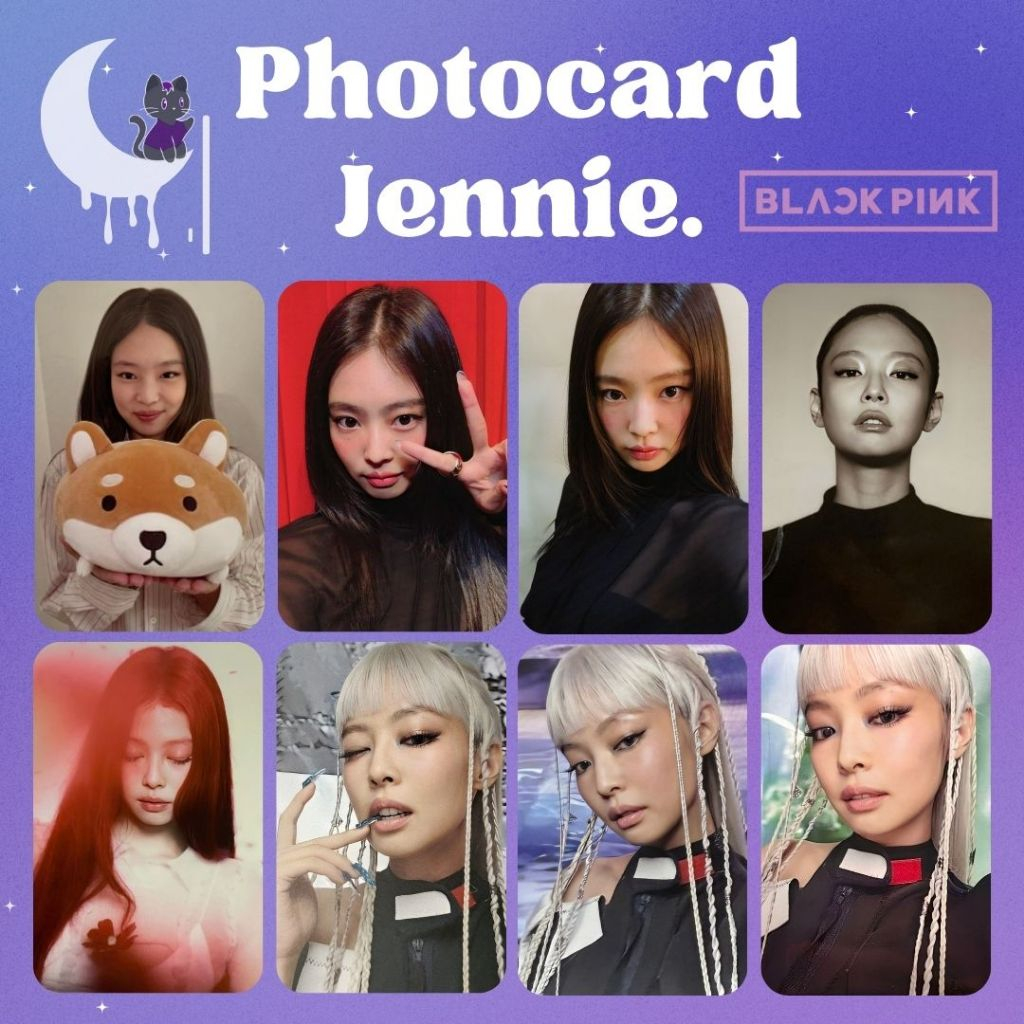 JENNIE 'Ruby' Photocard Fanmade (Frente e Verso) | Shopee Brasil