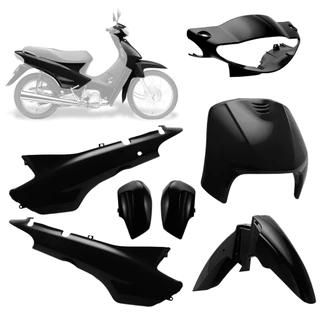 QUEIMA DE ESTOQUE Kit Completo Carenagem Pro Tork 5 Peças Biz 100 1998 Até 2005 Barato Resistente NF