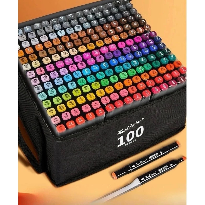 Canetinha Touch kit de 262 cores marcador com ponta dupla | Shopee