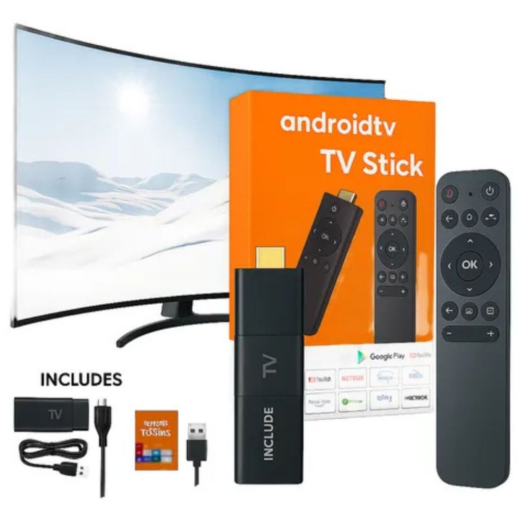 Fire Tv Stick / Smart Tv Android 4k Wi-fi Hdmi Streaming Cor Preto Tipo De Controle Remoto Mini