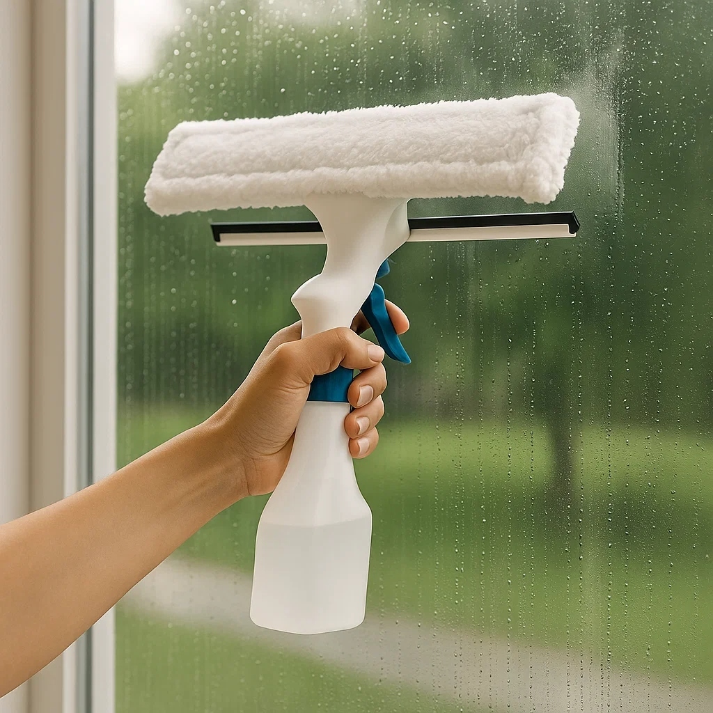 Rodo Limpa Vidros Spray Microfibra Limpar Janelas de Apartamento ...