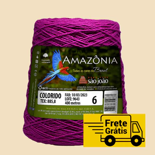 Barbante Para Crochê Fio Número 6 Amazônia São João 400G em Oferta na Shopee