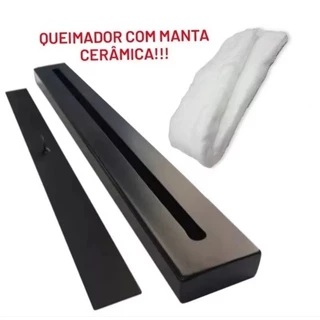 Lareira ecológica 40cm com manta Cerâmica