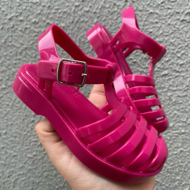 Sapato Sandalia Plastico Tipo Melissa Sandália Melissa Azul Em