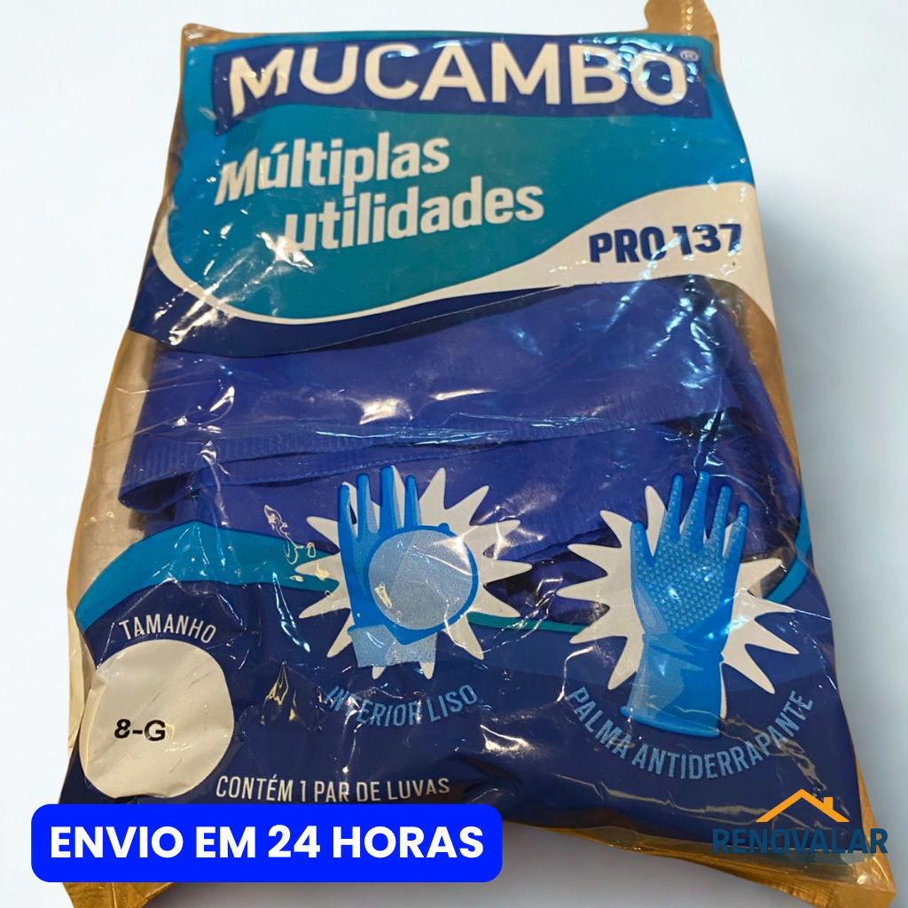 Luva Mucambo Azul 137 8-G 7-G | Shopee Brasil