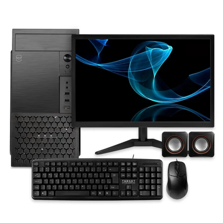 PC CPU Completo Mancer, Intel Core I5, 8GB De Memória Ram, SSD 240GB, Monitor + Teclado e mouse