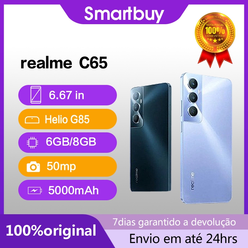 Celular Realme C65 | Câmera 50MP , Processador MediaTek Helio G85