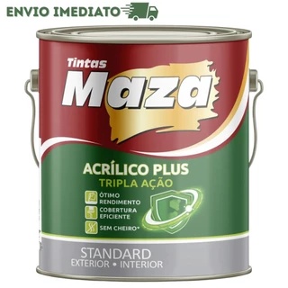 Tinta Maza Acrílico Plus Tripla Ação 3,6L Alta Qualidade e Desempenho e Acabamento Perfeito