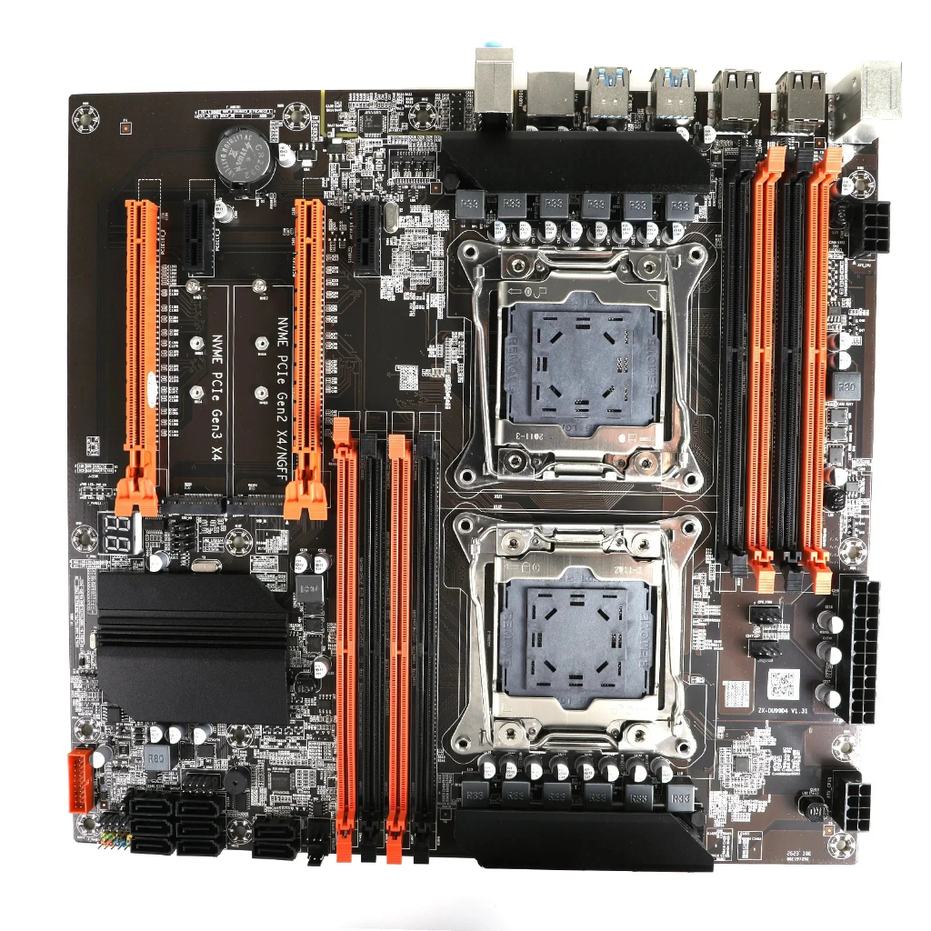 Placa Mãe X99 Dual Cpu Zx-du99d4 V1.41 Lga 2011 Ddr4 Nvme | Shopee