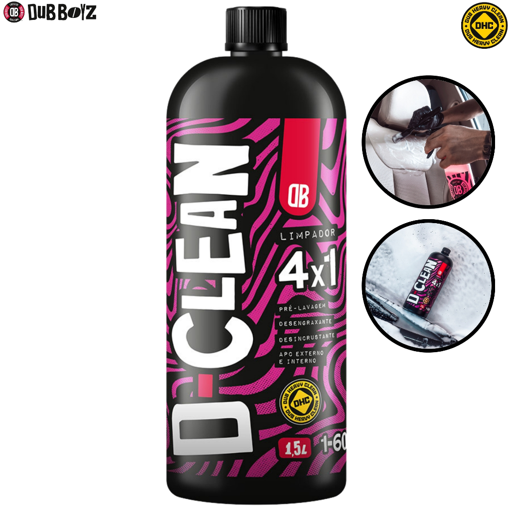 D-Clean Limpador 4 em 1 Shampoo Desengraxante Desincrustante e APC Uso ...