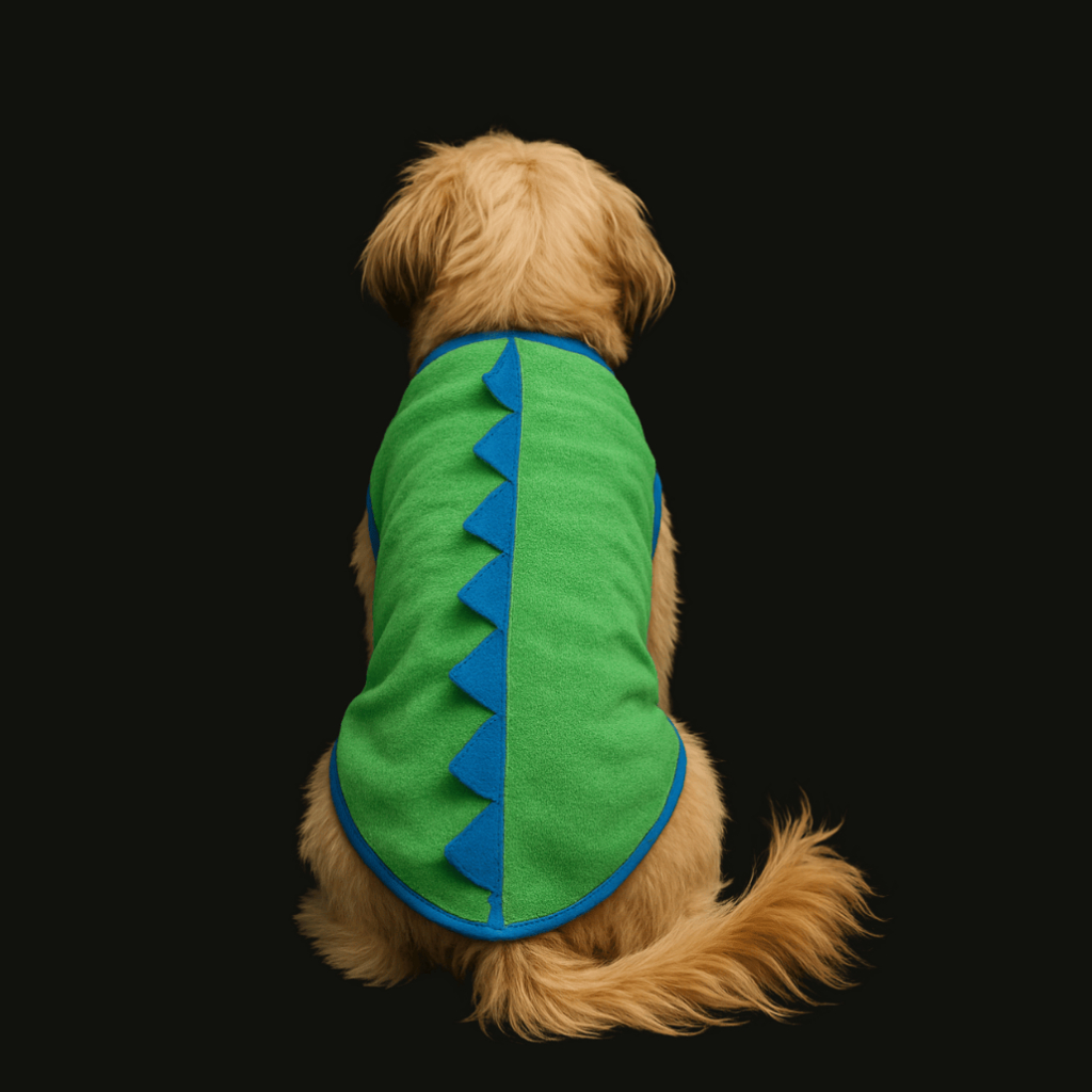 Roupa Roupinha de dino dinossauro verde fantasia Para Cachorro e Gato ...