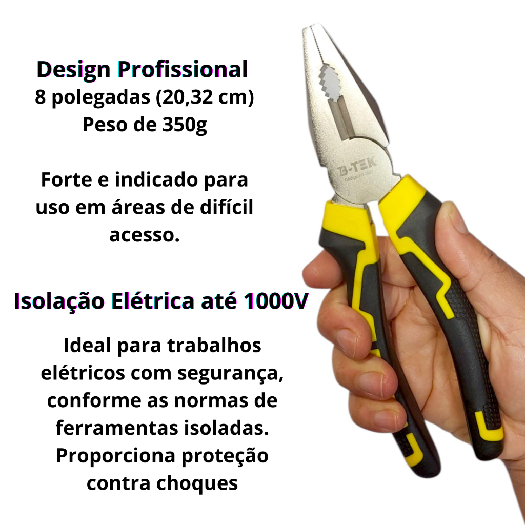 Combo B-TEK Kit Ferramentas 46 Peças com Maleta + Alicate
