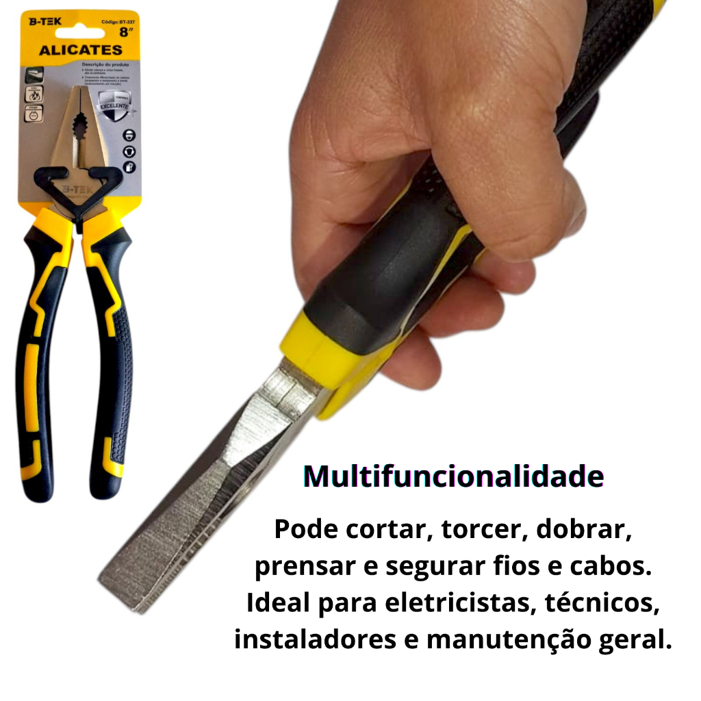 Combo B-TEK Kit Ferramentas 46 Peças com Maleta + Alicate