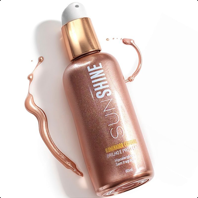 Sunshine Iluminador Corporal brilho e proteção 60ml - Gwen | Shopee Brasil