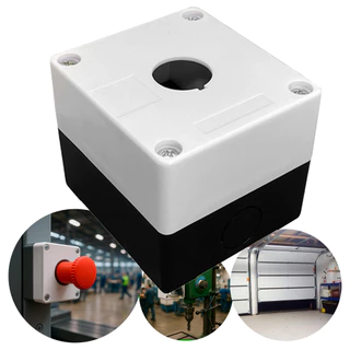 Caixa Botoeira Plastica Vazia 1 Furo de 22mm Botoeira Botao Led Interruptor Sobrepor
