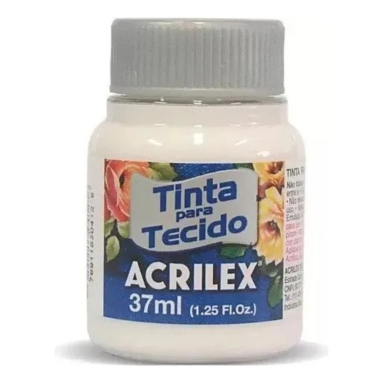 Tinta Fosca Clareador Incolor 37ml – Acrilex para Tecido