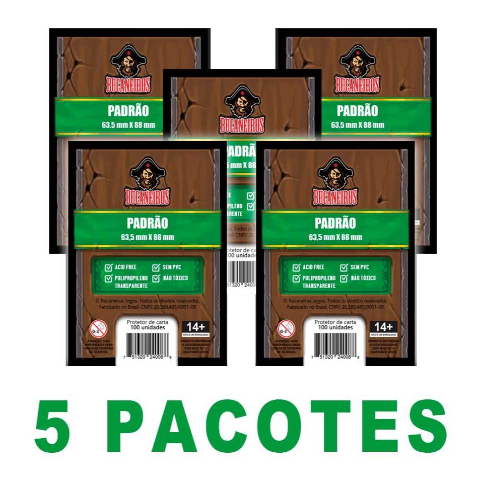 5 Unidades, 500 Sleeves / Shields Padrão Bucaneiros Pokemon Magic KPop Central Photocard Figurinha