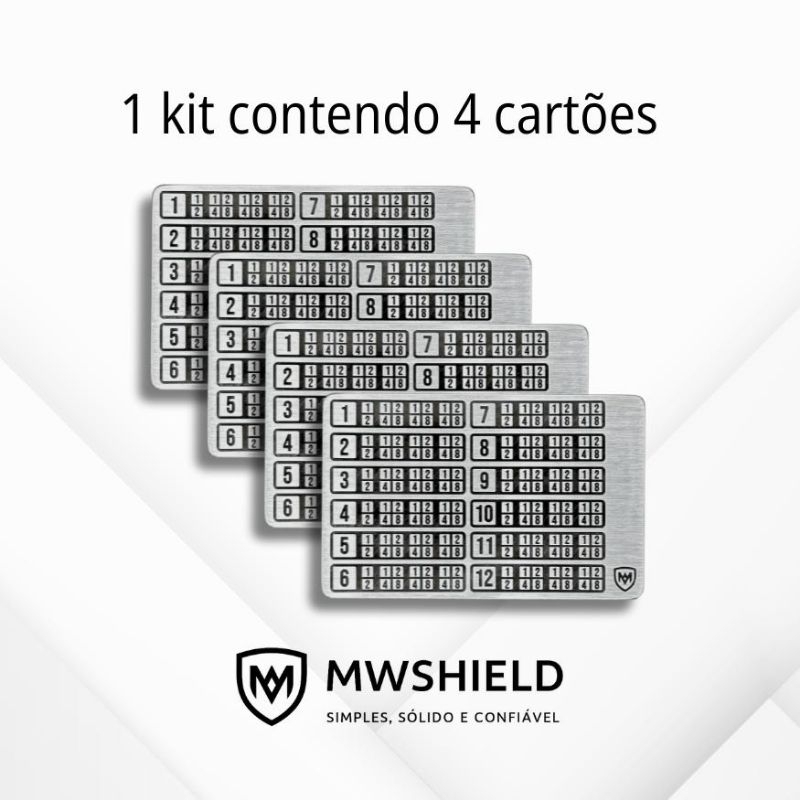 Carteira de Metal Bitcoin BIP 39 | Hard Wallet (Seed Backup