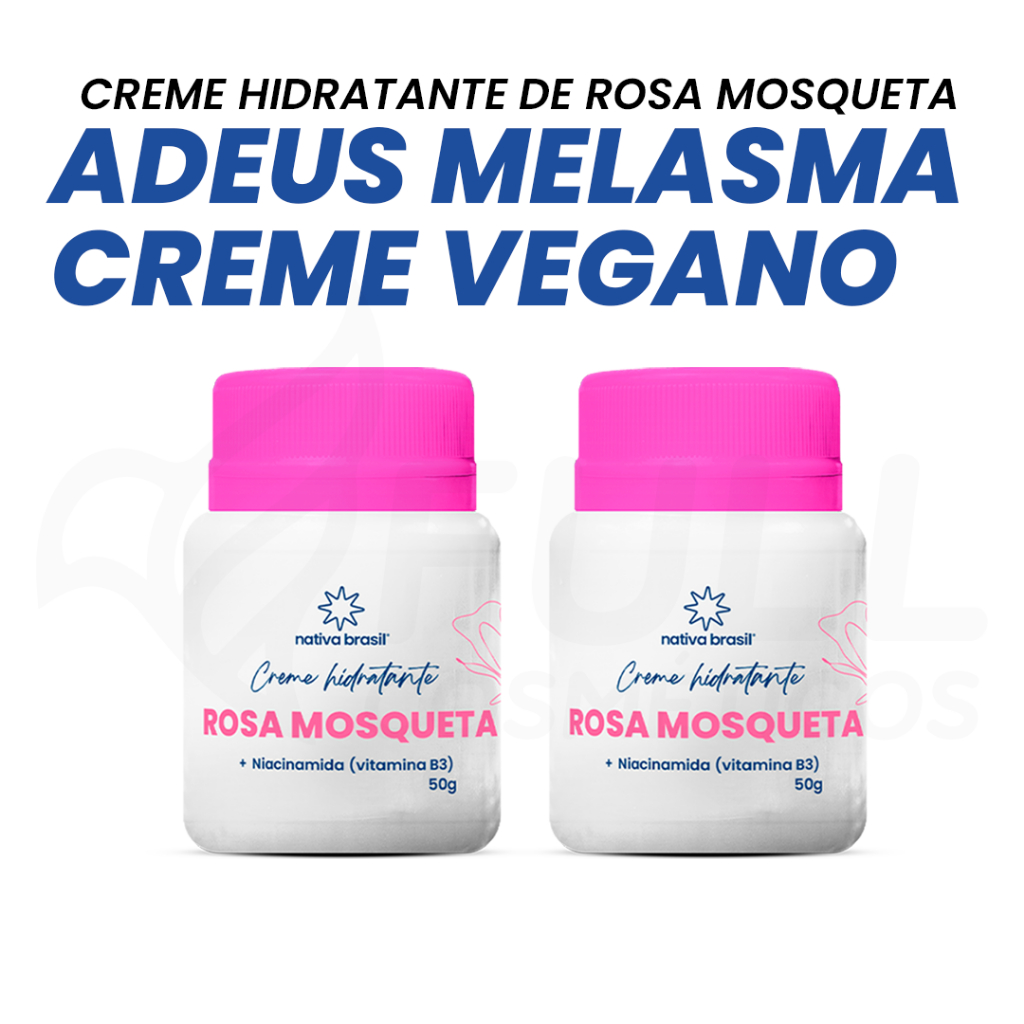 Kit 2 Pomadas Rosa Mosqueta Tira Manchas Clareador de Pele Acne Melasma ...