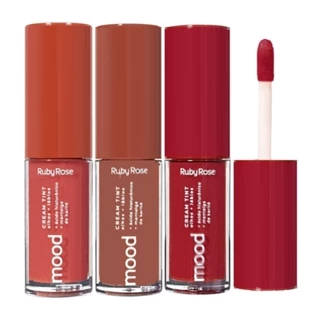 Ruby Rose Cream Tint Feels Mood Alta Pigmentação, Longa Duração 3 em 1, Rosto, Labios e Olhos HB575 em Oferta na Shopee