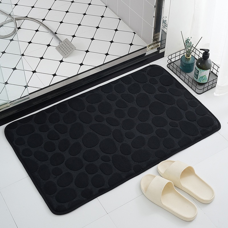 Imagem do produto KIT1-KIT4 Tapete De Banho Antiderrapante Absorvente De Água Com Padrão De Pedra Para Banheiro 60x40cm 6