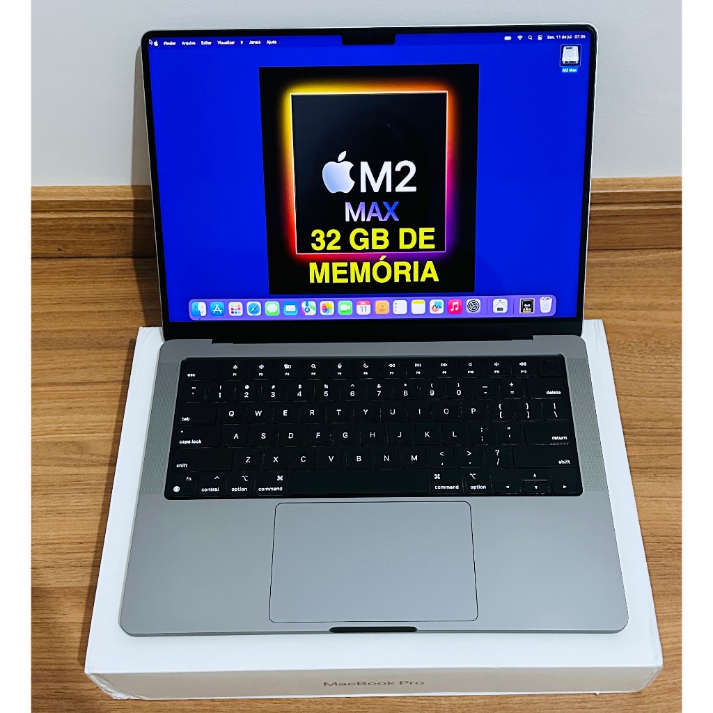 Macbook Pro M2 Max. Mem. 32 Gb. Tela 14. Ssd 1 Tera. Garantia 2026