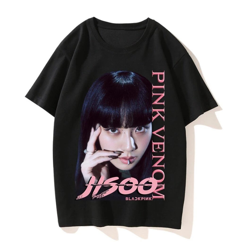 Camiseta T-shirt Unissex Blackpink Integrantes Pink Venom | Shopee
