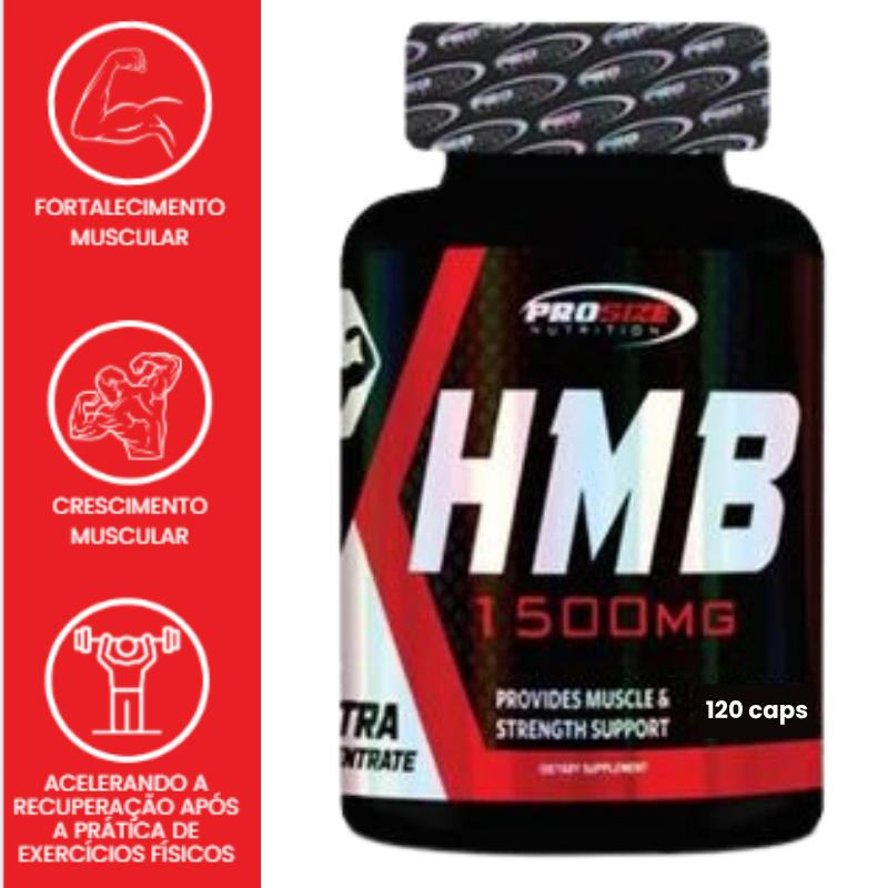 Hmb 1500mg 120 Caps. Pro Size Nutrition | Shopee Brasil