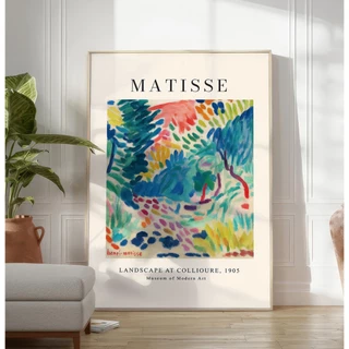 Quadros Decorativos com Moldura Filete Av Sala Coleção Henri Matisse Landscape At Collioure