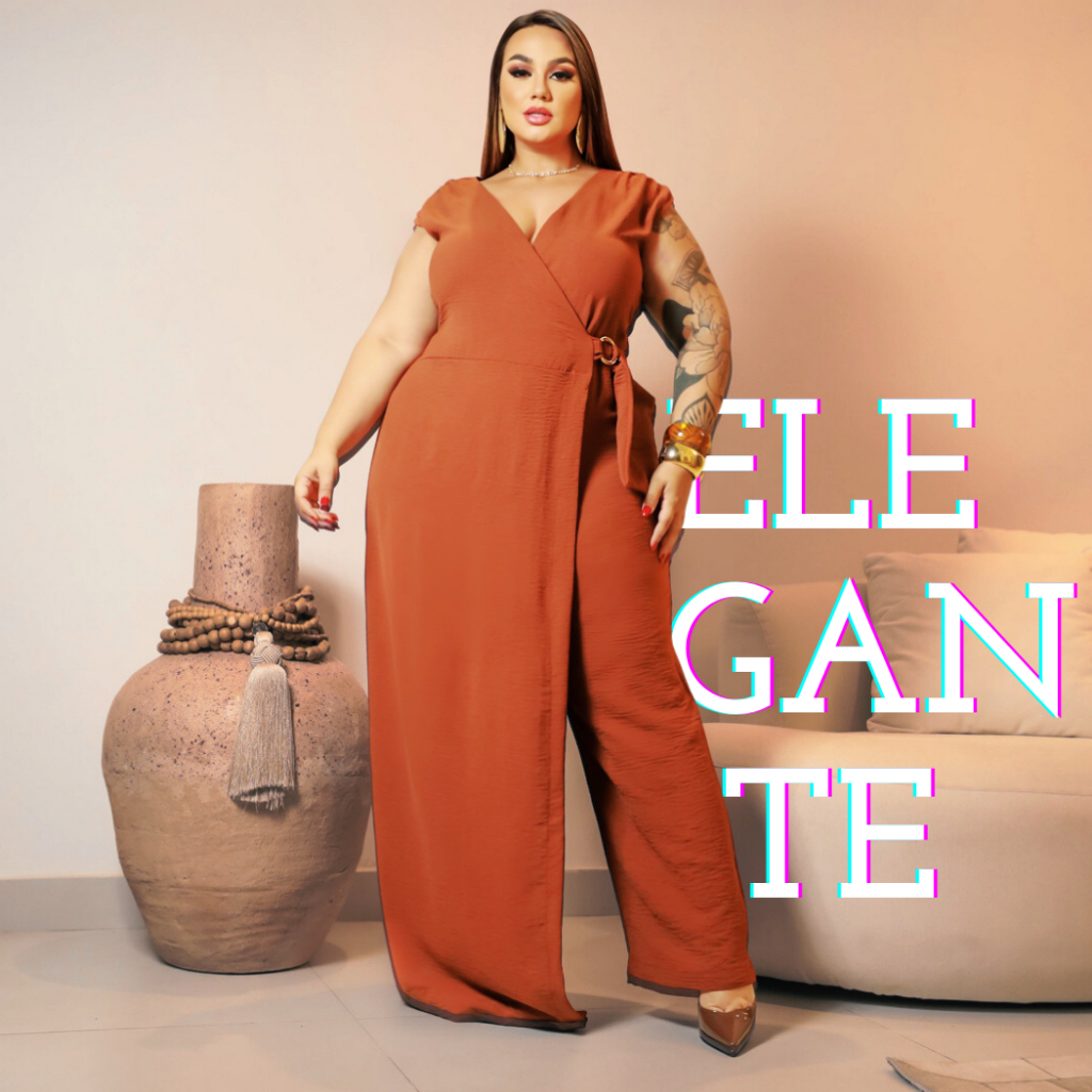 macacão social para casamento plus size em Promoção na Shopee