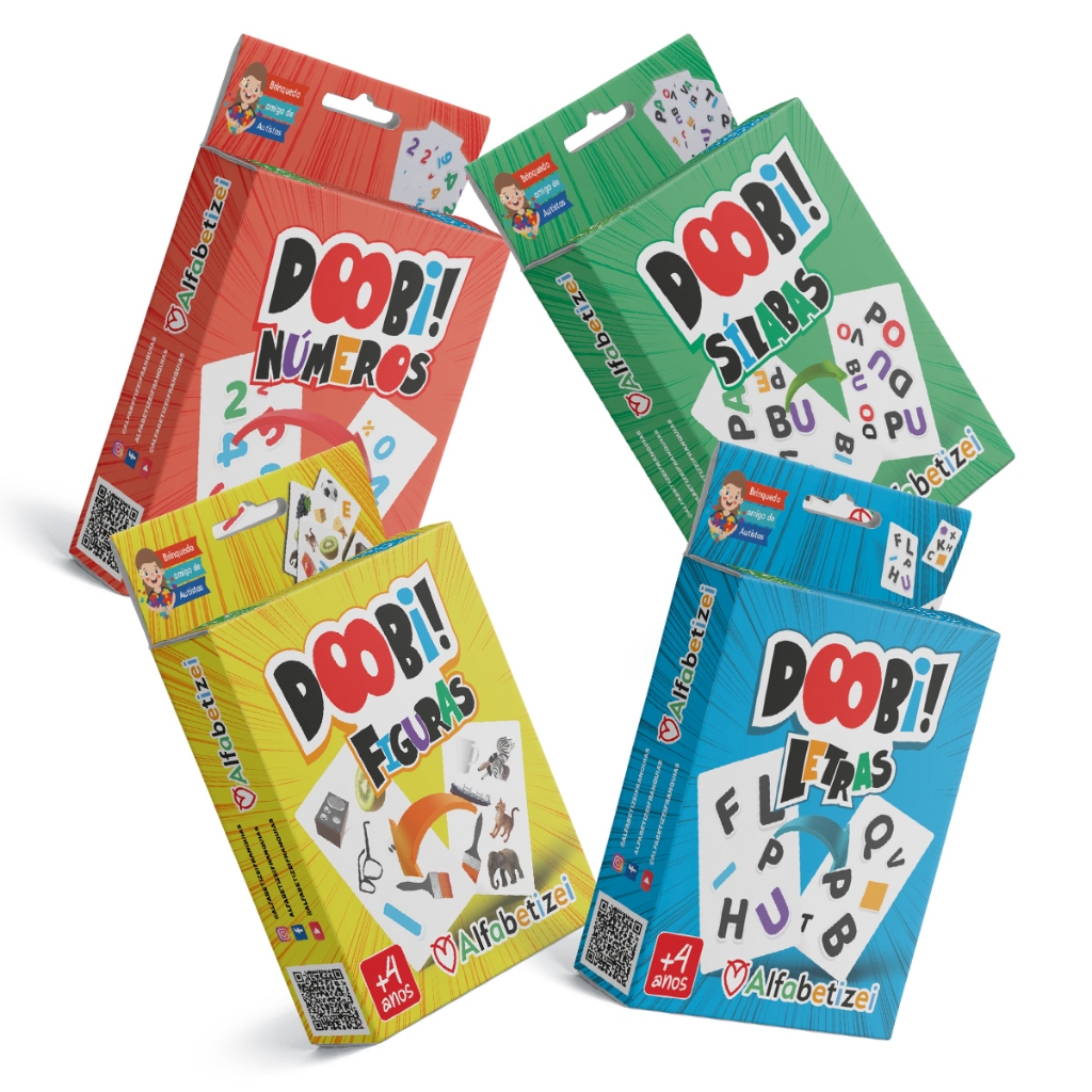 Doobi Educativo Infantil 4 Jgs Letras Sílabas Figuras Números | Shopee ...