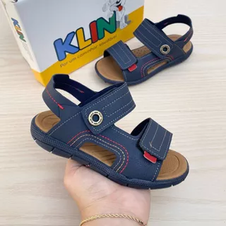 Papete Sandália Infantil Menino Klin Botão Casual Confortável lançamento em Oferta na Shopee
