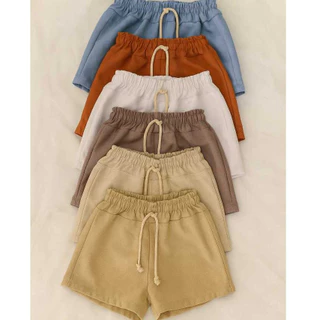 kit 5 Bermudas mauricinho em linho infantil 1,2,4 e 6 anos