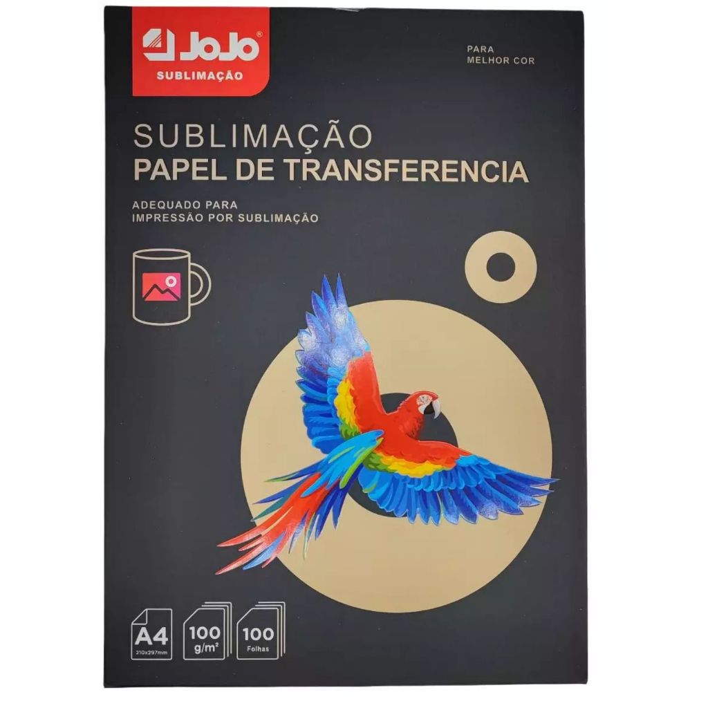 Papel Sublimático JOJO A4 para Sublimação - 100 Folhas | Shopee Brasil