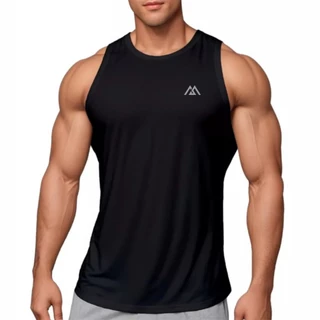Regata Esportiva Dry Fit Preta Masculina para Academia Preta