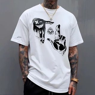 Camiseta Masculina Olhar Smile Camisa T-Shirt Manfinity Street Wear 100% Algodão